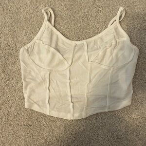 White crop top